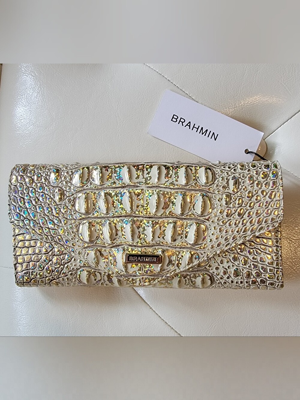 Brahmin Veronica Hologram Melbourne Leather Wallet NWT